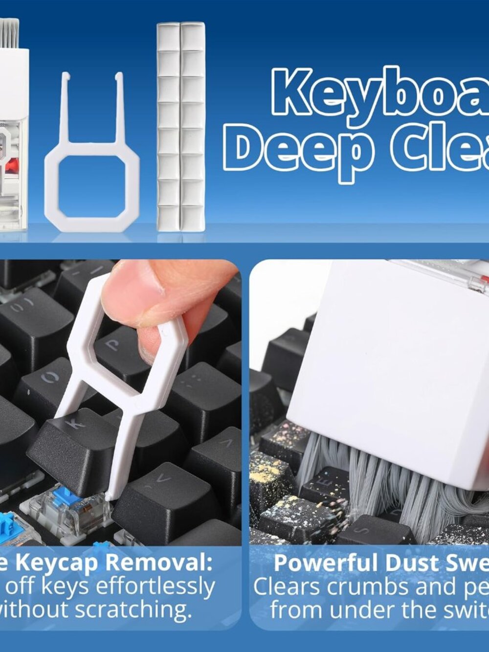 Upgraded Keyboard Cleaning Kit, 13-in-1 Electronics Cleaner Tool with Dust Clean - Picture 2 of 9